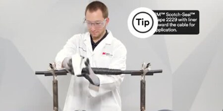 Demonstration on how to install 3M Mastic Tape 2229
