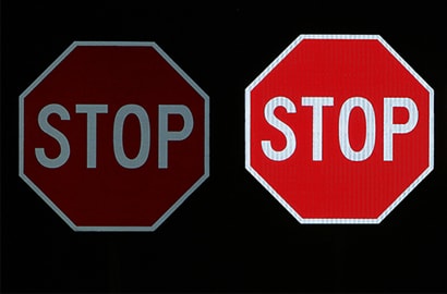 Brighter Signs Mean Safer Roads