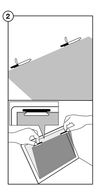 Attaching COMPLY™ attachment bezel fit to laptop
