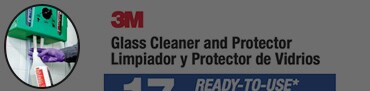 Image of the 3M Glass Cleaner and Protector label
