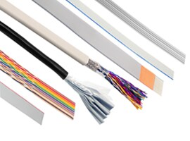 family shot of various interconnect cables for industrial use.