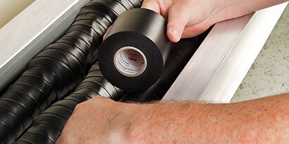An image of Scotch® Fire-Retardant Electric Arc Proofing Tape 77 Application
