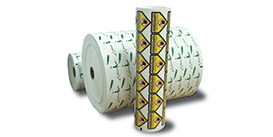 Image of rolls of printed labels

