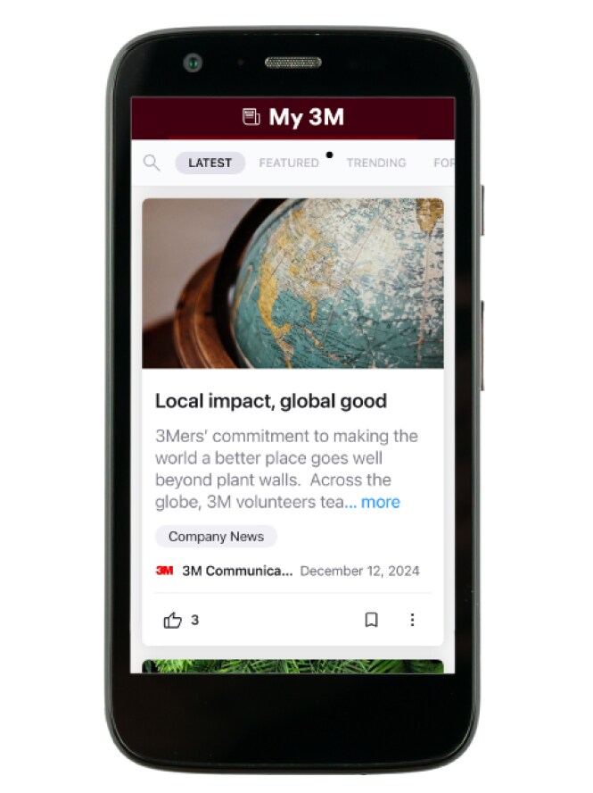 A smartphone displaying some communications.
