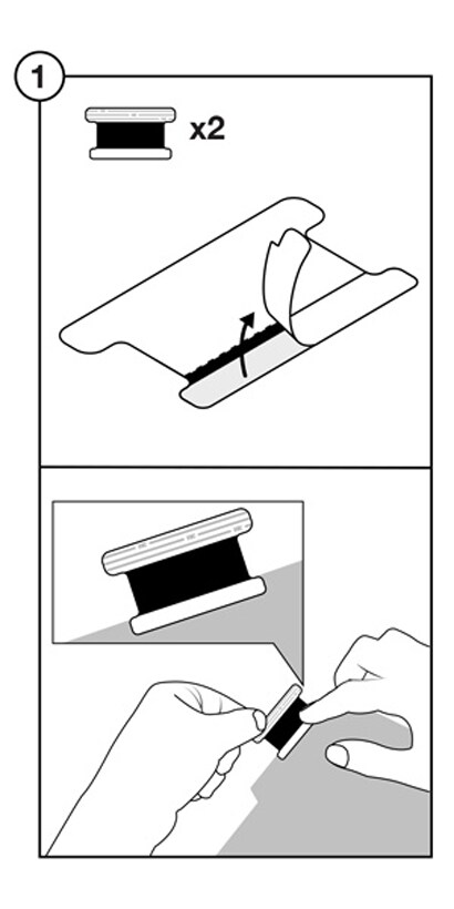 Attaching hinges to COMPLY™ attachment universal fit
