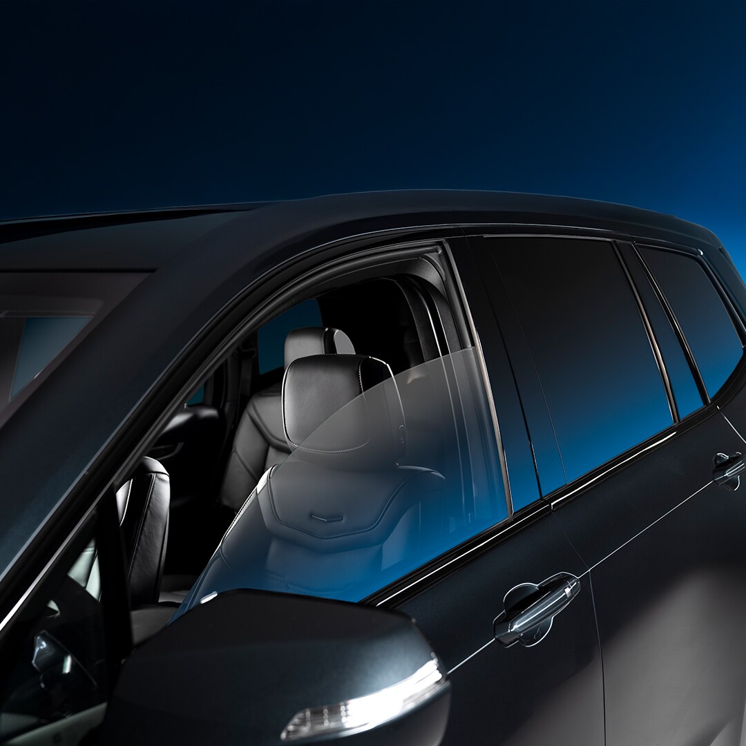 Close-up of Color Stable window tint.