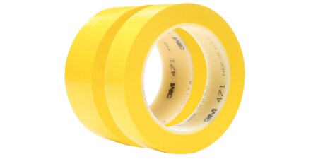 Image of two different-width rolls of 3M™ Vinyl Tape 471
