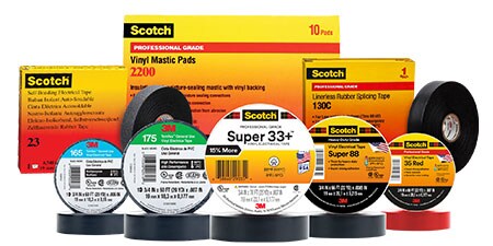 image of 3M premium and general use electrical tapes
