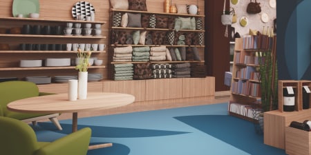 Cosy retail interior branding and signages
