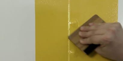effective graphic film installation around rivets
