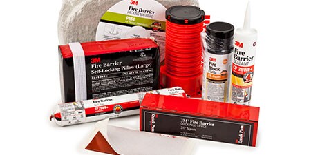 image of 3M fire barrier products
